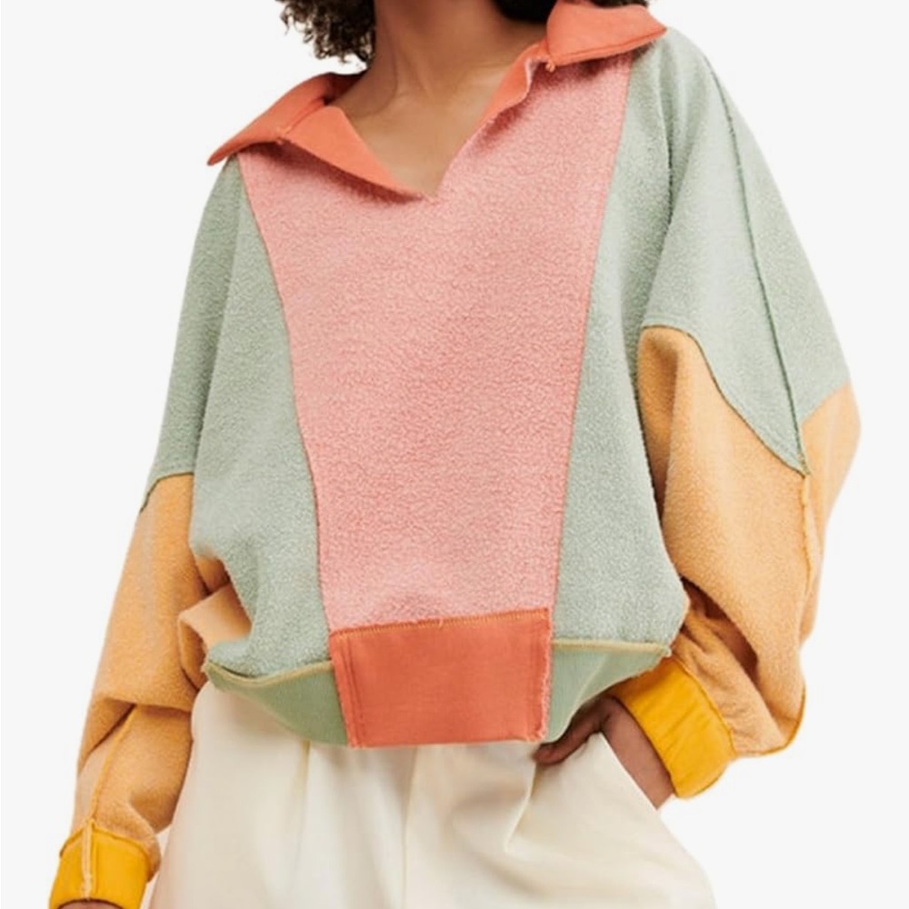 Colorblock Pullover Sweater - Picture 4 of 4